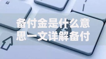 备付金是什么意思一文详解备付金的定义作用及风险全面解析