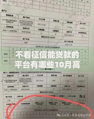 不看征信能贷款的平台有哪些10月高效贷款攻略！同时罗列五个不看征信借钱网贷口子有