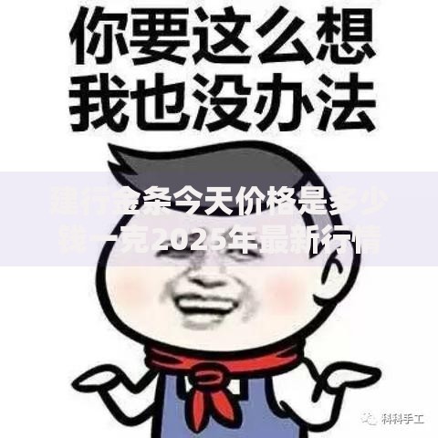 建行金条今天价格是多少钱一克2025年最新行情速查