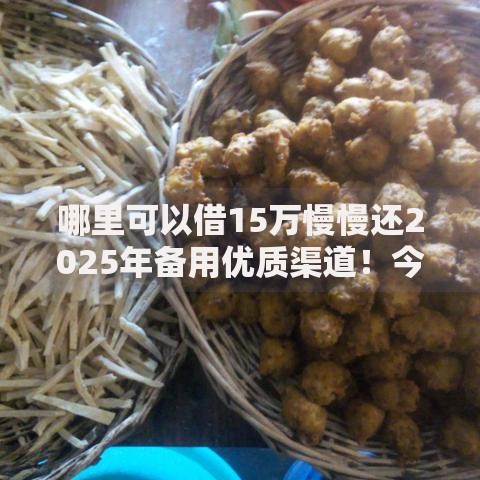 哪里可以借15万慢慢还2025年备用优质渠道！今日梳理五个网贷口子借钱十五万慢慢还