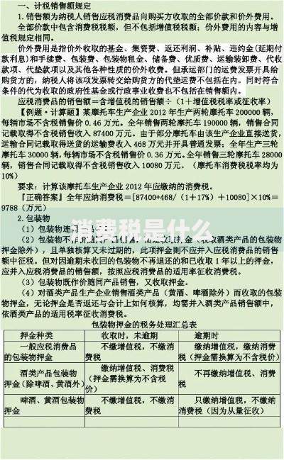 消费税是什么