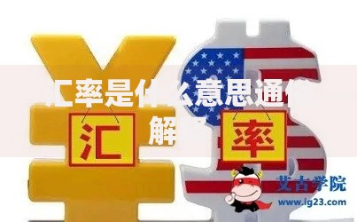 汇率是什么意思通俗解释