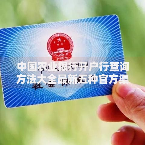 中国农业银行开户行查询方法大全最新五种官方渠道