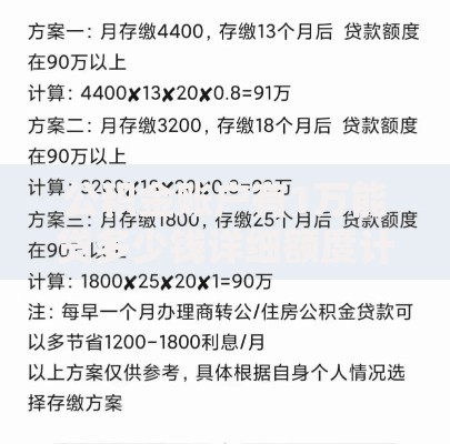 公积金账户有1万能贷多少钱详细额度计算方法大揭秘