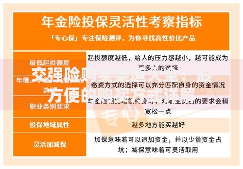 交强险购买渠道大全：最方便的购买方式详解