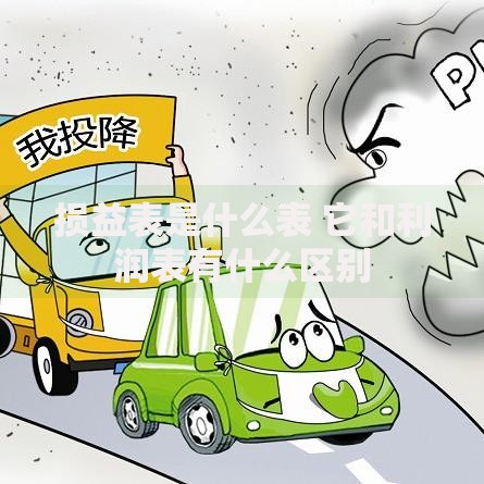 损益表是什么表 它和利润表有什么区别