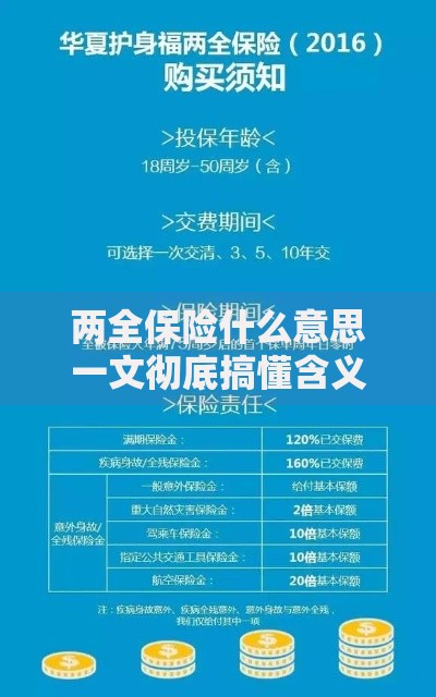 两全保险什么意思一文彻底搞懂含义好处解析