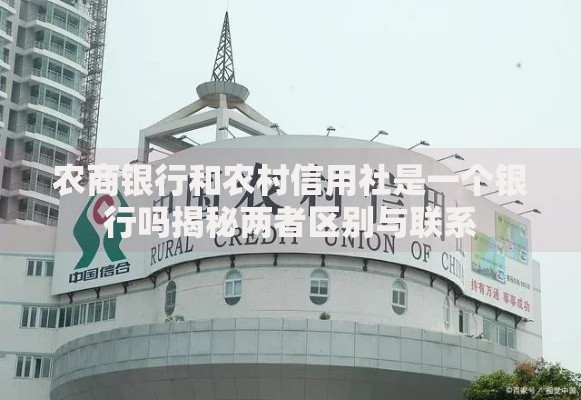 农商银行和农村信用社是一个银行吗揭秘两者区别与联系