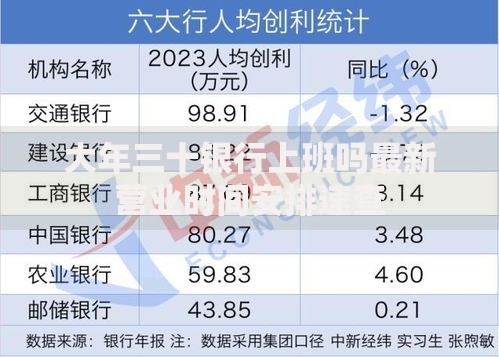 大年三十银行上班吗最新营业时间安排速查