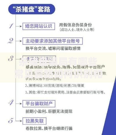 杀猪盘骗局有哪些常见套路如何识别和防范