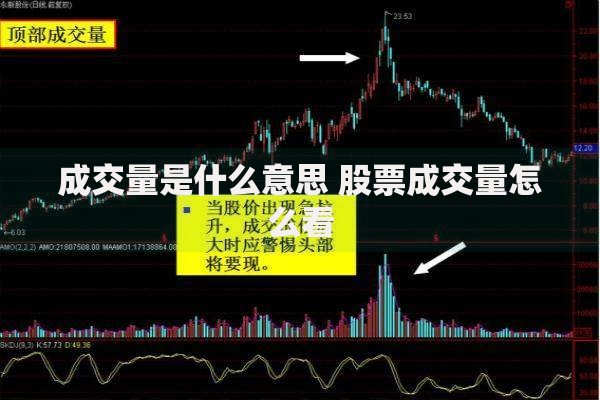 成交量是什么意思 股票成交量怎么看