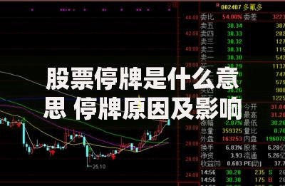 股票停牌是什么意思 停牌原因及影响解析