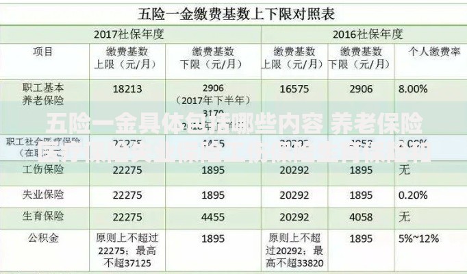 五险一金具体包括哪些内容 养老保险医疗保险失业保险工伤保险生育保险和住房公积金详解
