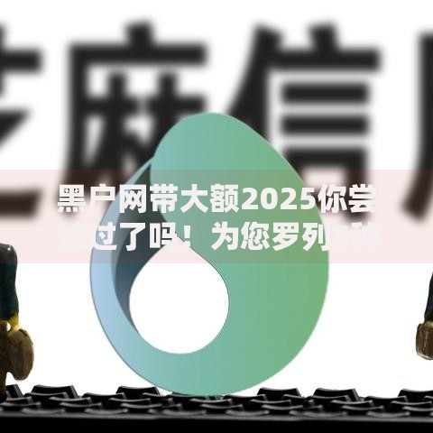 黑户网带大额2025你尝试过了吗！为您罗列5种满足急用钱用户的靠谱网贷平台