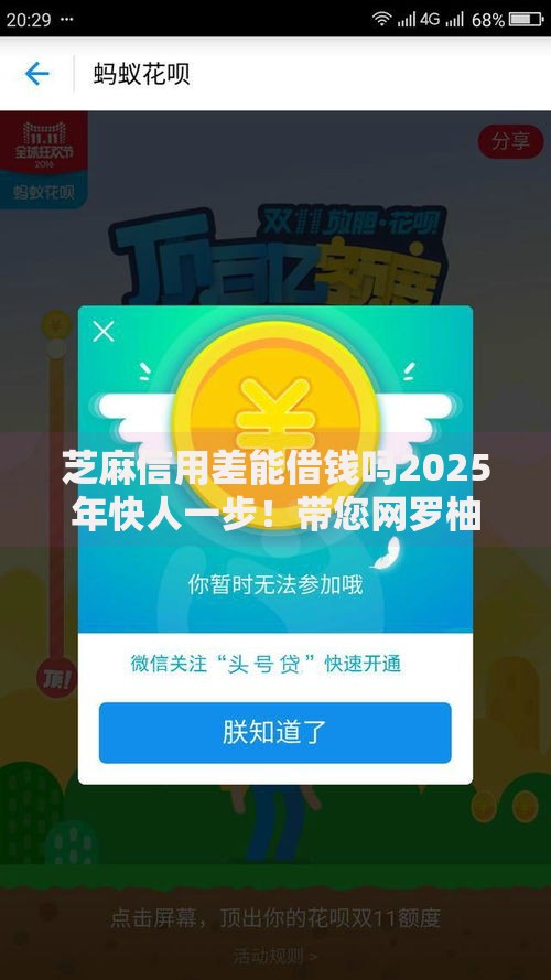 芝麻信用差能借钱吗2025年快人一步！带您网罗柚借秒申以及燕赢优购等五个借款软件