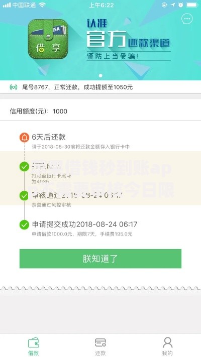 苹果借钱秒到账app不需要审核今日限时抢领！为您了解网贷口子秒到账不需要审核