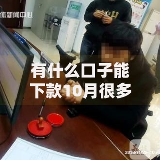 有什么口子能下款10月很多人不知道！归类​这五个网贷平台可以借钱