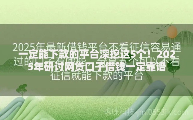 一定能下款的平台深挖这5个！2025年研讨网贷口子借钱一定靠谱