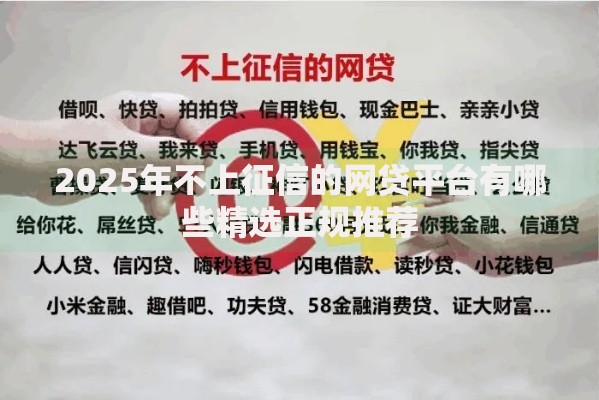 2025年不上征信的网贷平台有哪些精选正规推荐