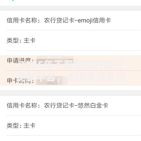 2025年不看征信的银行贷款平台，无视负债负债高秒批借款口子