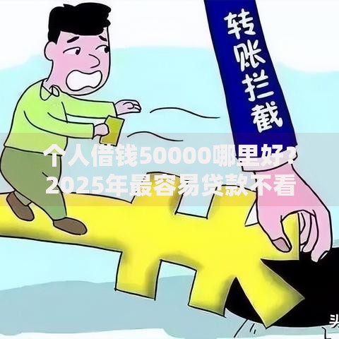 个人借钱50000哪里好？2025年最容易贷款不看征信的口子