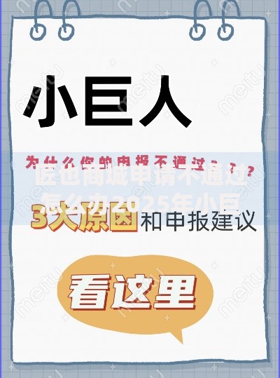 匠也商城申请不通过怎么办2025年小巨人申报最新标准优化解决方案