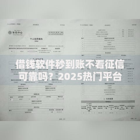 借钱软件秒到账不看征信可靠吗？2025热门平台风险解析