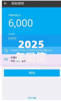 2025年微信借钱最新靠谱平台对比，5个低门槛好下款口子推荐