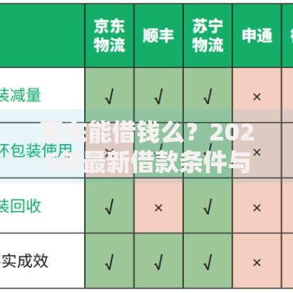 京东能借钱么？2025年最新借款条件与额度详解