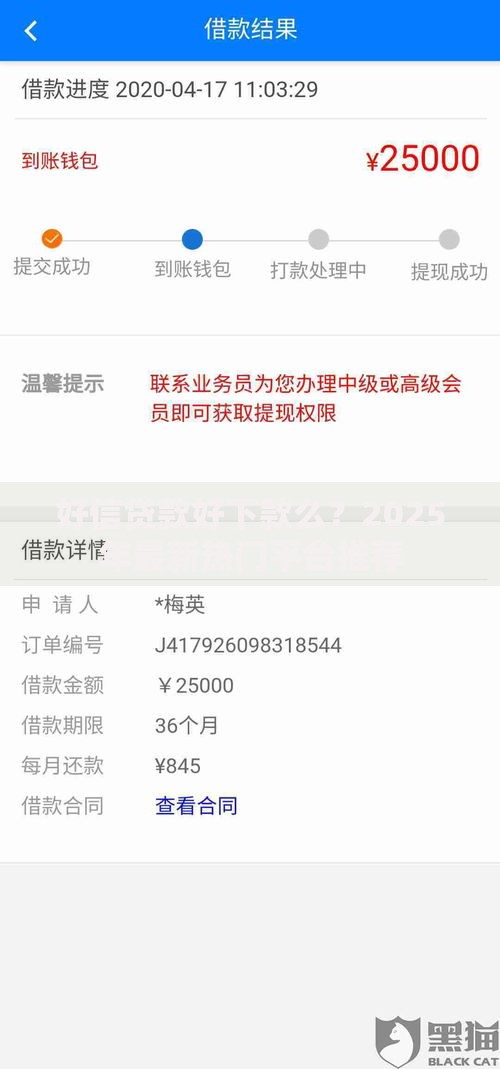 好信贷款好下款么？2025年最新热门平台推荐