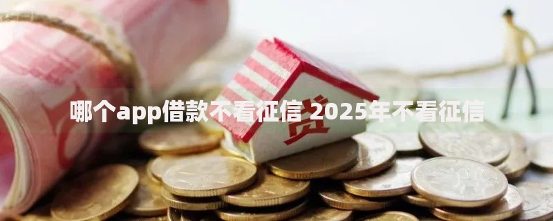 哪个app借款不看征信 2025年不看征信