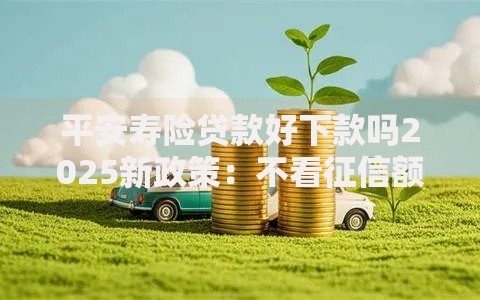 平安寿险贷款好下款吗2025新政策:不看征信额度高 平安寿险贷款好下款吗2025新政策:不看征信额度高