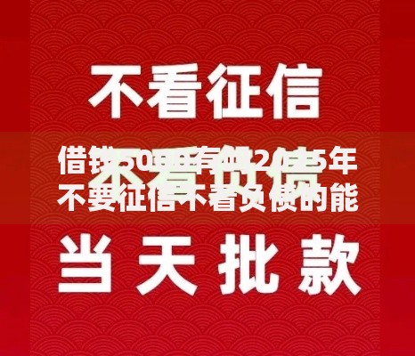 借钱5000有吗2025年不要征信不看负债的能下款的 借钱5000有吗2025年不要征信不看负债的能下款的