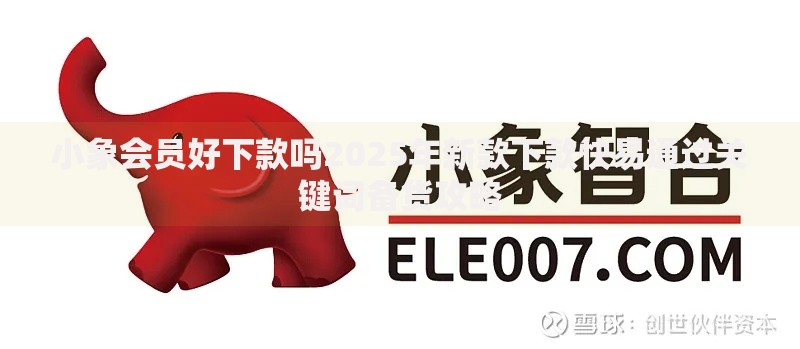小象会员好下款吗2025年新款下款快易通过关键词备货攻略