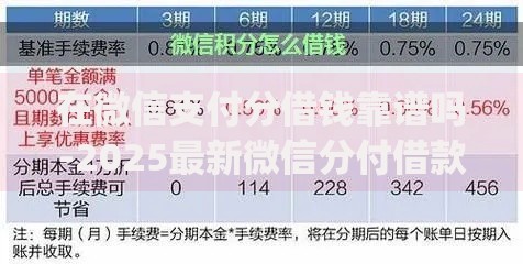 在微信支付分借钱靠谱吗-2025最新微信分付借款攻略(附5大免征信口子)