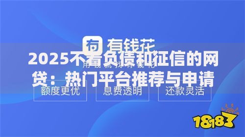 2025不看负债和征信的网贷：热门平台推荐与申请攻略