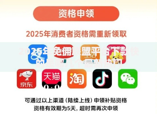 2025年免佣联盟平台下款快的是哪几个最新热门