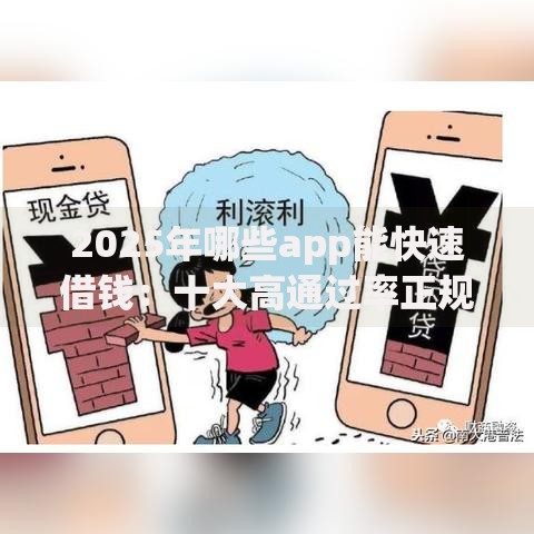 2025年哪些app能快速借钱：十大高通过率正规平台秒下款