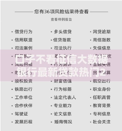 口子不看征信大数据银行最新贷款热门2025 口子不看征信大数据银行最新贷款热门2025