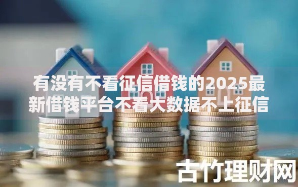 有没有不看征信借钱的2025最新借钱平台不看大数据不上征信的小额贷款