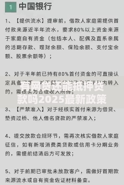 有网贷还能抵押贷款吗2025最新政策解析和银行放水技巧 有网贷还能抵押贷款吗2025最新政策解析和银行放水技巧