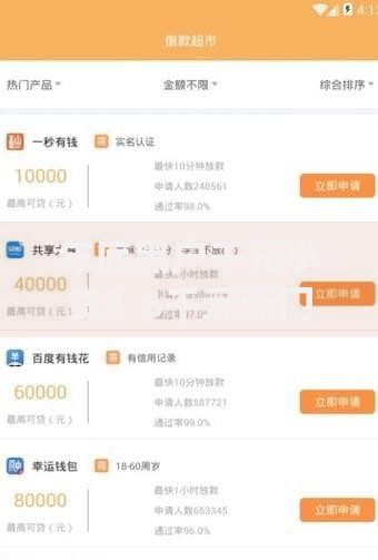 年底黑户千元小贷？6千元无门槛借款平台推荐，5个综合评分不足可以在平台借到钱盘点