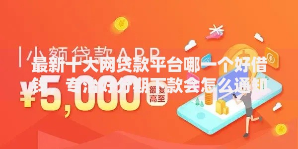 最新十大网贷款平台哪一个好借钱，专治好分期下款会怎么通知