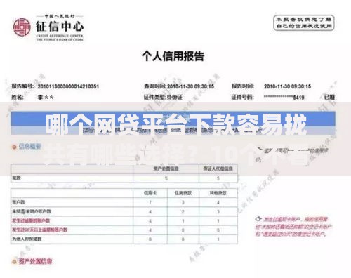 哪个网贷平台下款容易拢共有哪些选择？10个不看征信直接放款的平台详解
