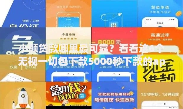 小额贷款哪里最可靠？看看这6个无视一切包下款5000秒下款的app怎么样