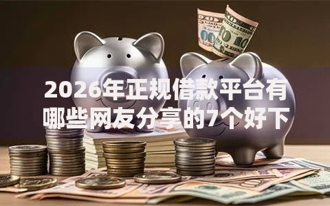 2026年正规借款平台有哪些网友分享的7个好下款不看征信贷款平台我觉得不错！