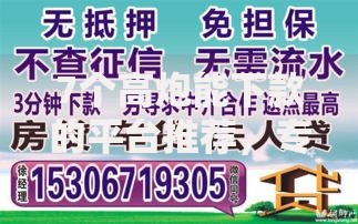 7个高炮能下款的平台推荐，专为攻克小额贷款哪里最可靠难题