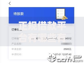 正规借款平台有哪些有哪些？8个平台可以百分百借款网贷推荐给你